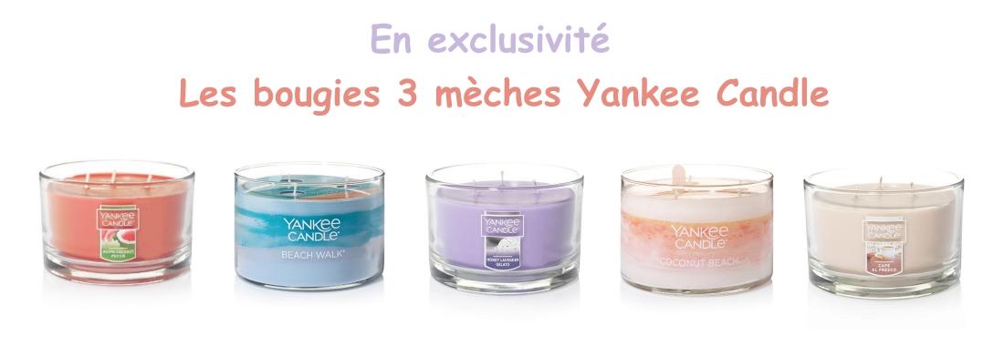 Bougies parfumées 3 mèches Yankee Candle US
